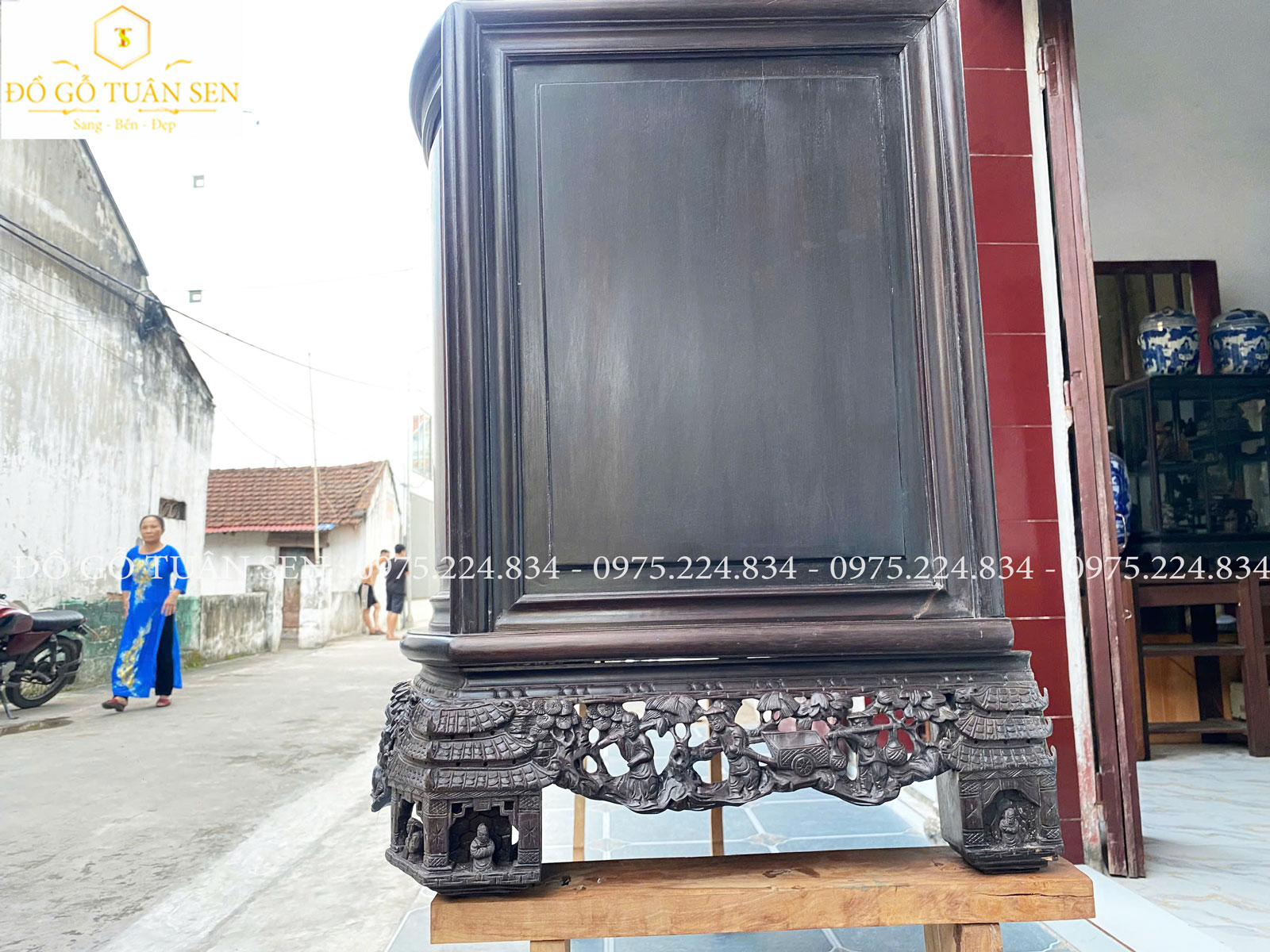  Nét đẹp nổi bật Tủ chè cách cong gỗ gụ
